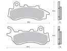 Brzdové destičky BREMBO 7118 Brzdové destičky pro skútry CC