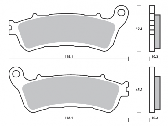 Brzdové destičky BREMBO 07HO66SP