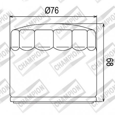 Olejový filtr CHAMPION 100609725 COF072C