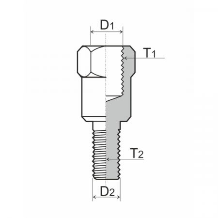 Adaptér na zpětné zrcátko RMS 121850070 M8 RH - M10 LH