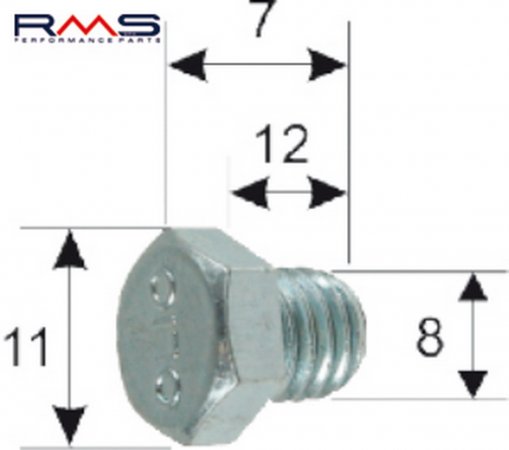 Uzávěr olejové náplně motoru RMS 121856070 (1 kus)