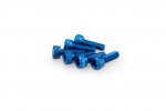 Šrouby PUIG 0146A ANODIZED modrá M5 x 15mm (6ks)