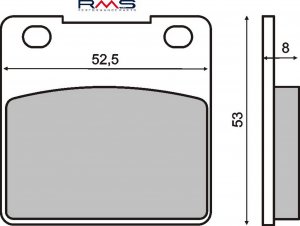 Brzdové destičky RMS organické