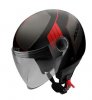 Otevřená helma AXXIS SQUARE convex gloss red S