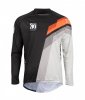 Motokrosový dres YOKO VIILEE černý / bílý / oranžový XL