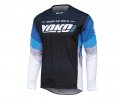 Motokrosový dres YOKO TWO černo/bílo/modré XXL