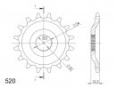 Řetězové kolečko SUPERSPROX CST-1125:17 17 zubů, 520