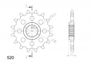 Řetězové kolečko SUPERSPROX CST-1581:15 15 zubů, 520