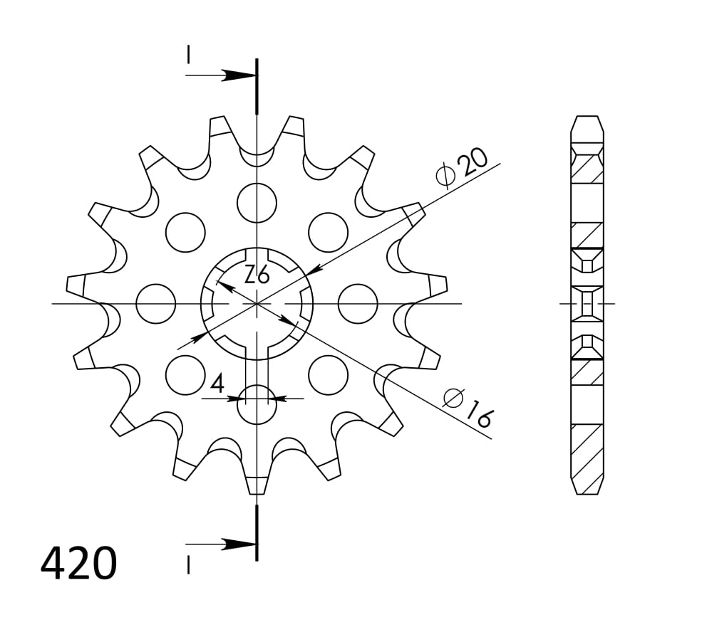 Řetězové kolečko SUPERSPROX CST-546:15 15 zubů, 420