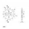 Řetězové kolečko SUPERSPROX CST-548:14 14 zubů, 428