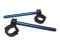 Adjustable clip-ons inclination from 6Â° to 10Â° with inner ring, blue