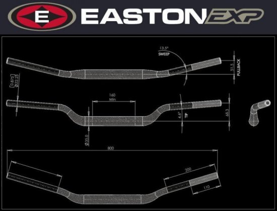 Řídítka EASTON EXP M 68 51 EXP