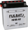 Konvenční motocyklová baterie FULBAT FB10L-A2  (YB10L-A2) Včetně balení kyseliny