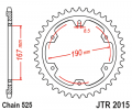 Řetězová rozeta JT JTR 2015-50 50 zubů, 525