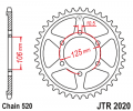 Řetězová rozeta JT JTR 2020-51 51 zubů, 520