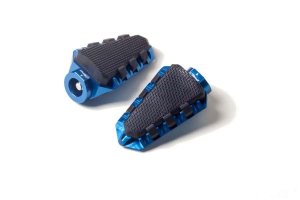 Stupačky bez adaptérů PUIG TRAIL modrá s gumou