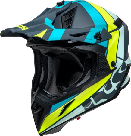 Helmet cover iXS X12807 iXS 189 matně modro-žlutá