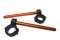 Adjustable clip-ons ACCOSSATO inclination from 6Â° to 10Â° with inner ring, orange